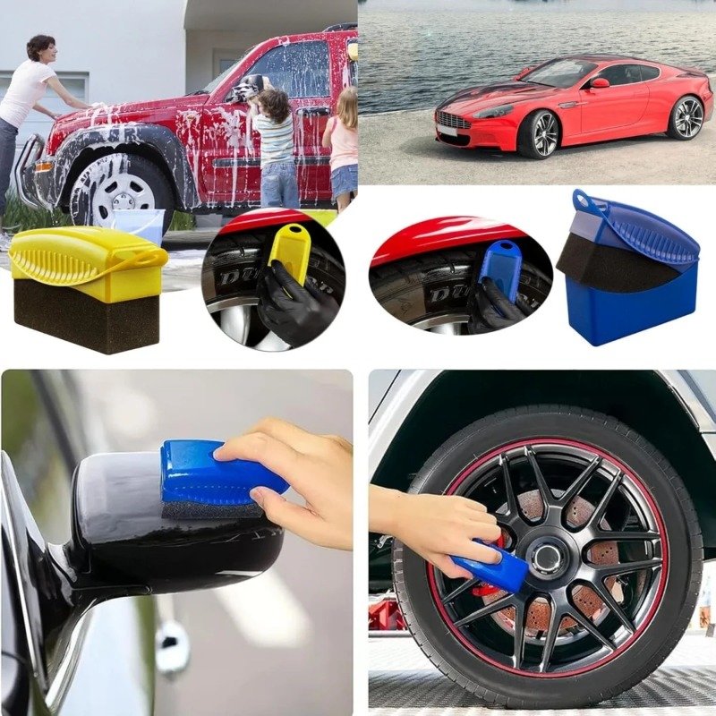 Car Wheel Hub Brush Lidded Pol - Wax Applicator Pad ulasan dan harga